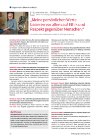 Dokument &bdquo;Meine pers&ouml;nlichen Werte basieren vor allem auf Ethik und Respekt gegen&uuml;ber Menschen.&ldquo;