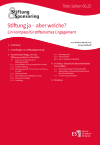 Dokument Stiftung ja &ndash; aber welche?