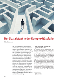 Dokument Der Sozialstaat in der Komplexit&auml;tsfalle