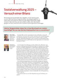 Dokument Sozialverwaltung 2025 &ndash; Versuch einer Bilanz