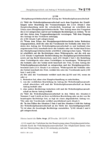 Dokument &sect; 116 Disziplinargerichtsbescheid auf Antrag der Wehrdisziplinaranwaltschaft