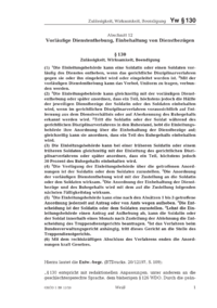 Dokument &sect; 130 Zul&auml;ssigkeit, Wirksamkeit, Beendigung