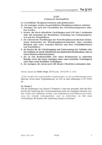 Dokument &sect; 141 Umfang der Kostenpflicht