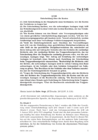 Dokument &sect; 145 Entscheidung &uuml;ber die Kosten