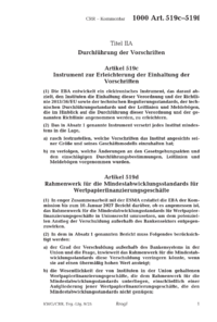 Dokument Artikel 519c&ndash;519f Durchf&uuml;hrung der Vorschriften