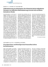 Dokument Aktuelle Rechtsprechung