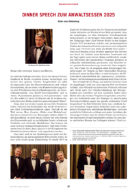 Dokument Dinner Speech zum Anwaltsessen 2025