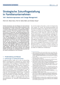 Dokument Strategische Zukunftsgestaltung in Familienunternehmen