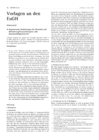 Dokument Vorlagen an den EuGH