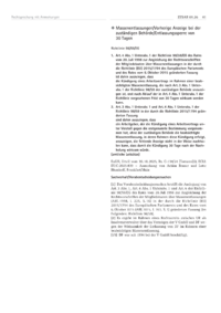 Dokument Massenentlassungen/Vorherige Anzeige bei der zust&auml;ndigen Beh&ouml;rde/Entlassungssperre von 30 Tagen