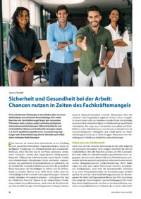 Dokument Sicherheit und Gesundheit bei der Arbeit: Chancen nutzen in Zeiten des Fachkr&auml;ftemangels