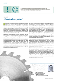 Dokument &bdquo;Passt schon, Alter&ldquo;