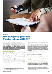 Dokument Einf&uuml;hrung in die gesetzliche Unfallversicherung (SGB VII)