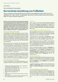 Dokument Barrierefreie Gestaltung von Fu&szlig;b&ouml;den