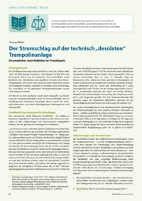 Dokument Der Stromschlag auf der technisch &bdquo;desolaten&ldquo; Trampolinanlage