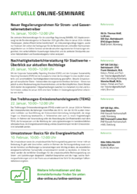 Dokument Aktuelle Online-Seminare