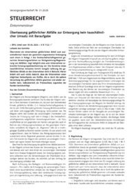 Dokument &Uuml;berlassung gef&auml;hrlicher Abf&auml;lle zur Entsorgung kein tausch&auml;hnlicher Umsatz mit Baraufgabe