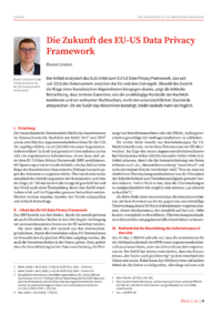 Dokument Die Zukunft des EU-US Data Privacy Framework