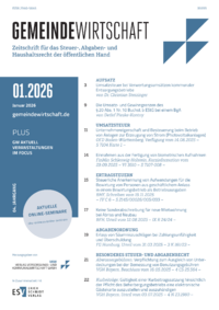 Dokument Zeitschrift Gemeindewirtschaft (GW) Ausgabe 01 2026