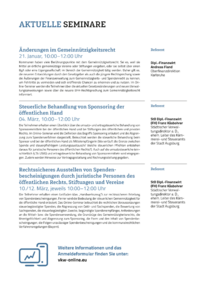 Dokument Aktuelle Seminare