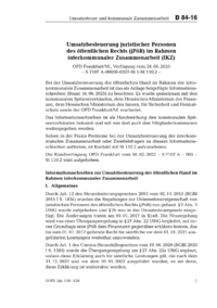 Dokument Umsatzbesteuerung juristischer Personen des &ouml;ffentlichen Rechts (jP&ouml;R) im Rahmen interkommunaler Zusammenarbeit (IKZ)