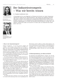 Dokument Der Industriestrompreis &ndash; Was wir bereits wissen