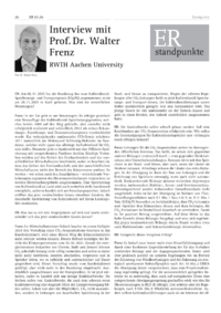 Dokument Interview mit Prof. Dr. Walter Frenz &ndash; RWTH Aachen University