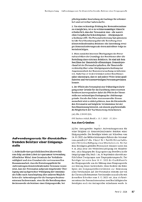 Dokument Aufwendungsersatz f&uuml;r dienststellenfremden Beisitzer einer Einigungsstelle