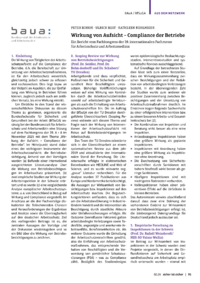 Dokument BAuA / BfSuGA