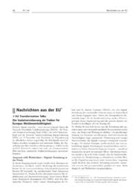 Dokument Nachrichten aus der EU
