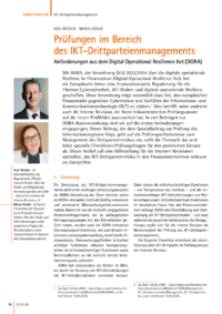Dokument Pr&uuml;fungen im Bereich des IKT-Drittparteienmanagements
