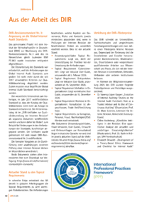 Dokument Aus der Arbeit des DIIR