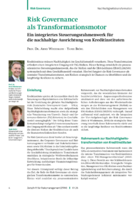 Dokument Risk Governance als Transformationsmotor