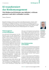 Dokument KI transformiert das Risikomanagement