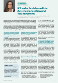 Dokument IKT in der Betriebsmedizin: Zwischen Innovation und Verantwortung