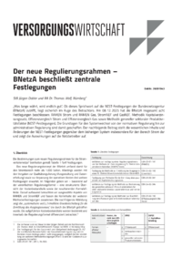 Dokument Der neue Regulierungsrahmen &ndash; BNetzA beschlie&szlig;t zentrale Festlegungen