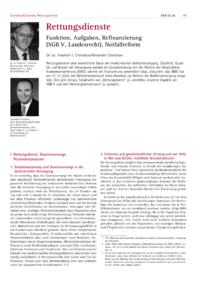 Dokument Rettungsdienste