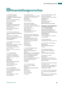 Dokument Veranstaltungsvorschau