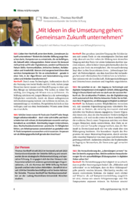 Dokument &bdquo;Mit Ideen in die Umsetzung gehen: Gemeinsam Zukunft unternehmen&ldquo;