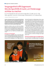 Dokument Vergangenheit trifft Gegenwart: Wie die Sporthilfe KI nutzt, um F&ouml;rderwege sichtbar zu machen