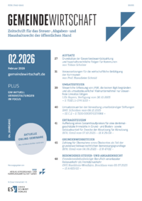 Dokument Zeitschrift Gemeindewirtschaft (GW) Ausgabe 02 2026