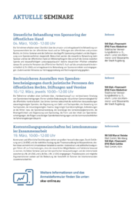 Dokument Aktuelle Seminare