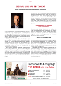 Dokument Die Frau und das Testament