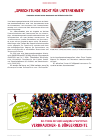 Dokument &bdquo;Sprechstunde Recht f&uuml;r Unternehmen&ldquo;