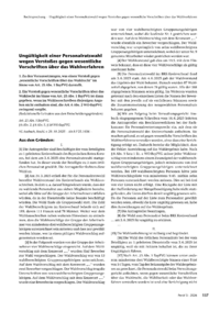 Dokument Ung&uuml;ltigkeit einer Personalratswahl wegen Versto&szlig;es gegen wesentliche Vorschriften &uuml;ber das Wahlverfahren