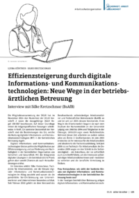 Dokument Effizienzsteigerung durch digitale Informations- und Kommunikationstechnologien: Neue Wege in der betriebs&auml;rztlichen Betreuung