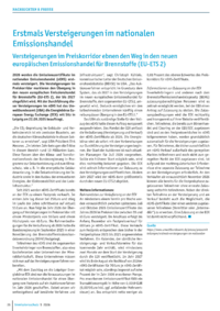 Dokument Erstmals Versteigerungen im nationalen Emissionshandel