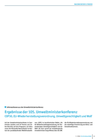 Dokument Ergebnisse der 105. Umweltministerkonferenz