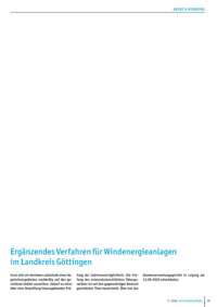 Dokument Erg&auml;nzendes Verfahren f&uuml;r Windenergieanlagen im Landkreis G&ouml;ttingen