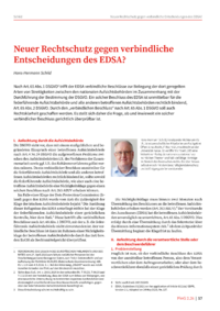 Dokument Neuer Rechtschutz gegen verbindliche Entscheidungen des EDSA?